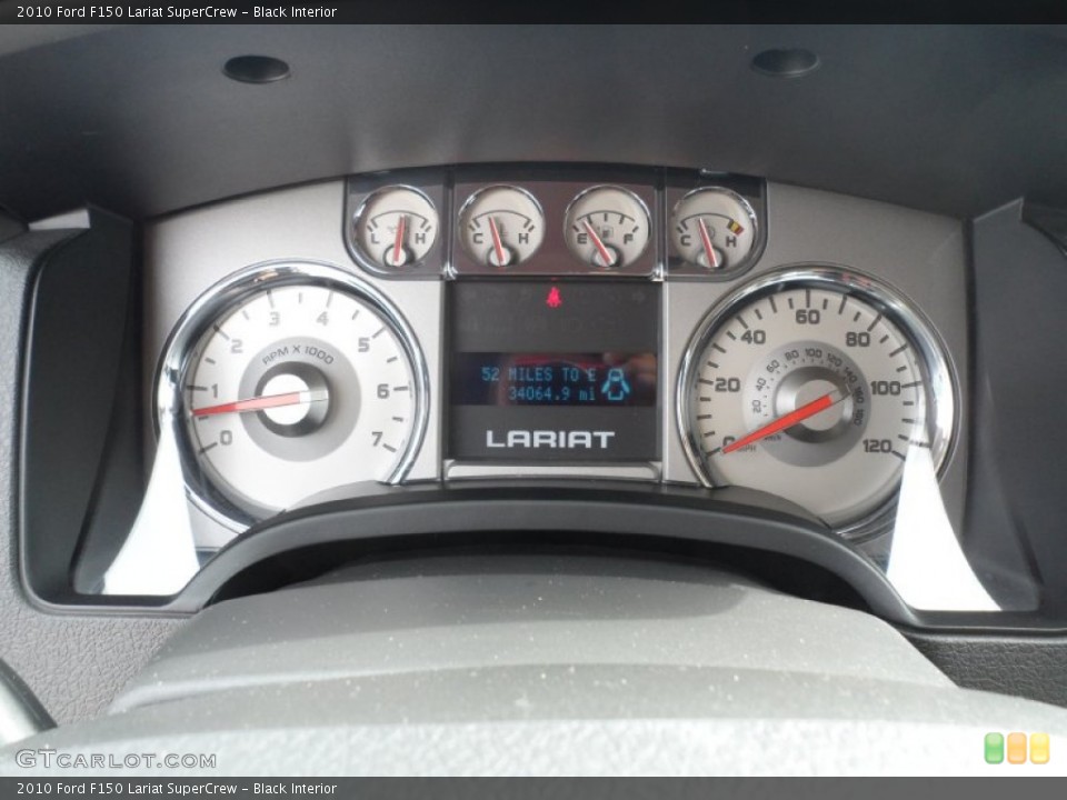 Black Interior Gauges for the 2010 Ford F150 Lariat SuperCrew #56269284