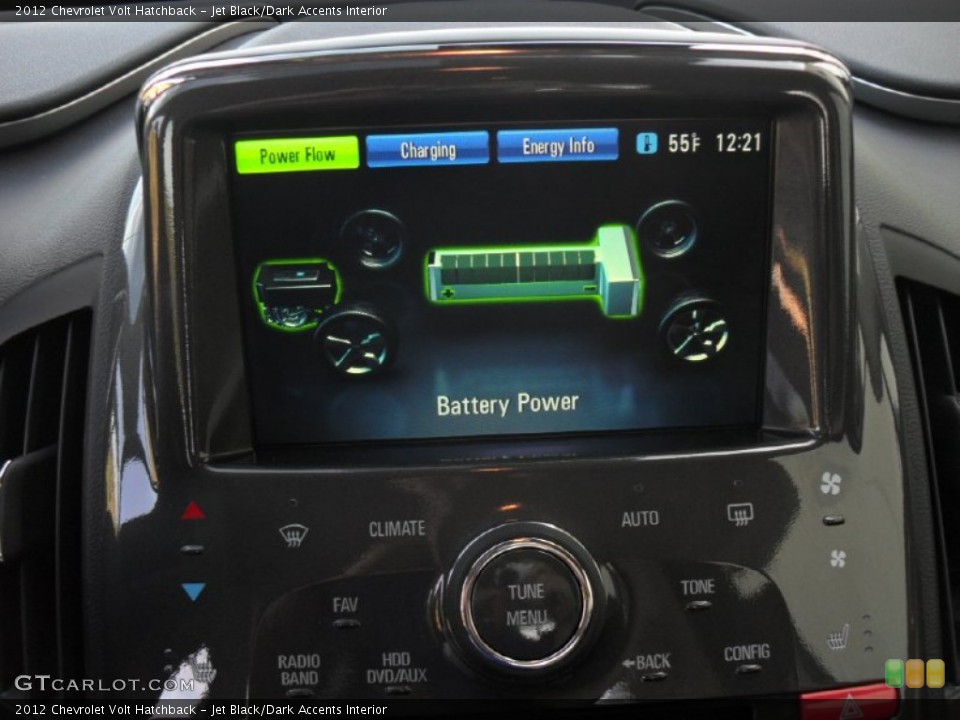 Jet Black/Dark Accents Interior Controls for the 2012 Chevrolet Volt Hatchback #56269436