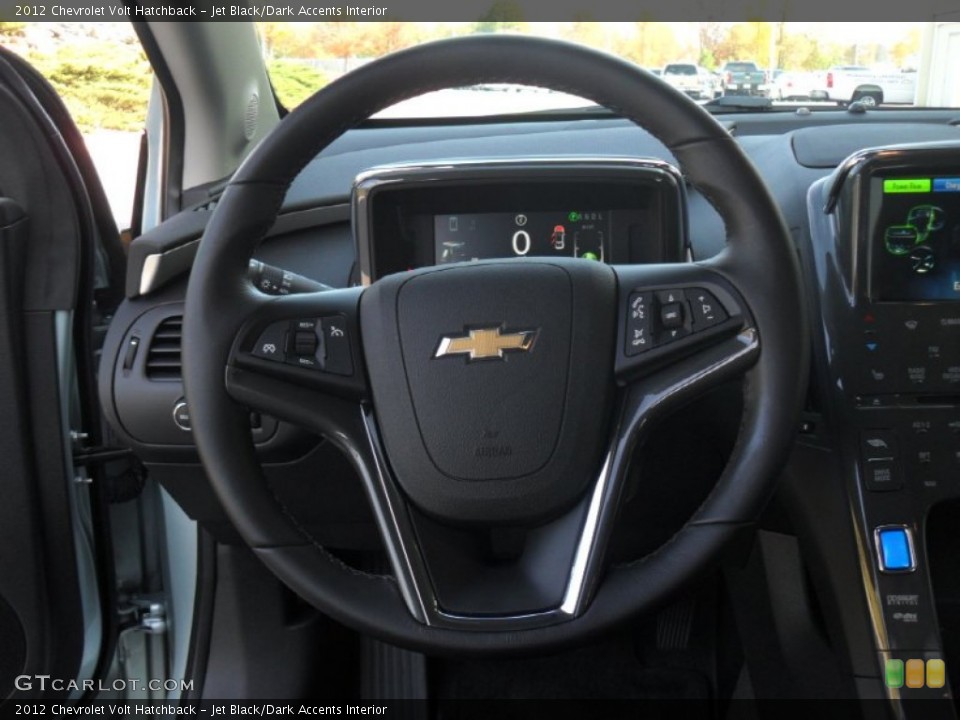 Jet Black/Dark Accents Interior Steering Wheel for the 2012 Chevrolet Volt Hatchback #56269466