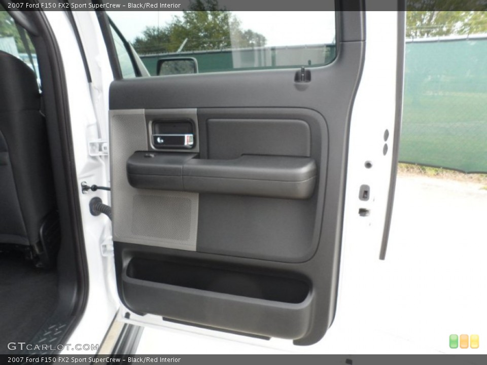 Black/Red Interior Door Panel for the 2007 Ford F150 FX2 Sport SuperCrew #56270873