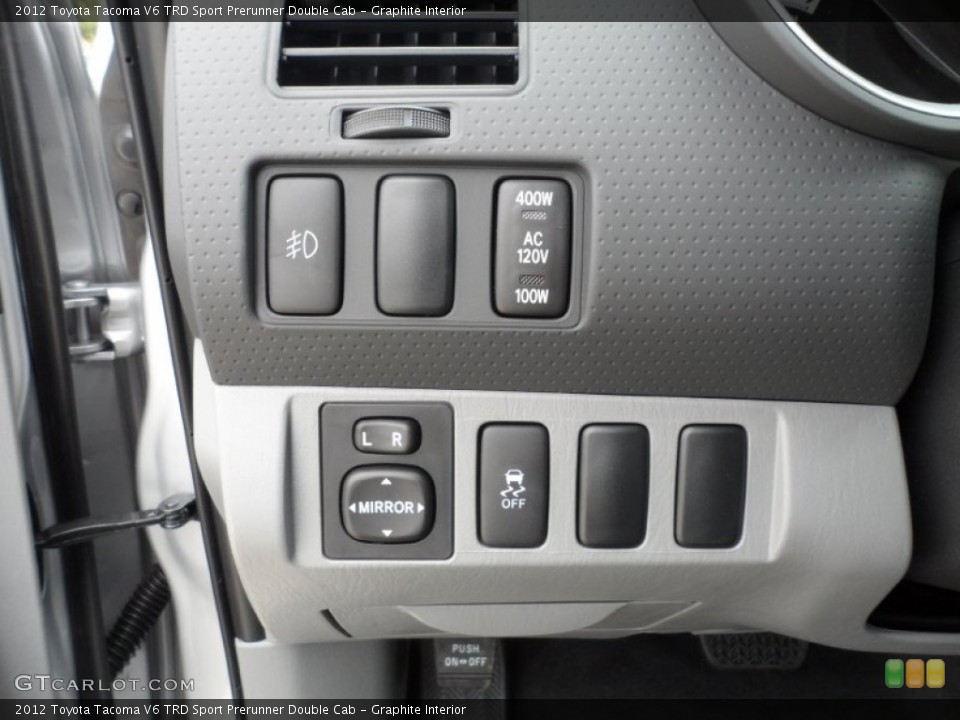 Graphite Interior Controls for the 2012 Toyota Tacoma V6 TRD Sport Prerunner Double Cab #56271926