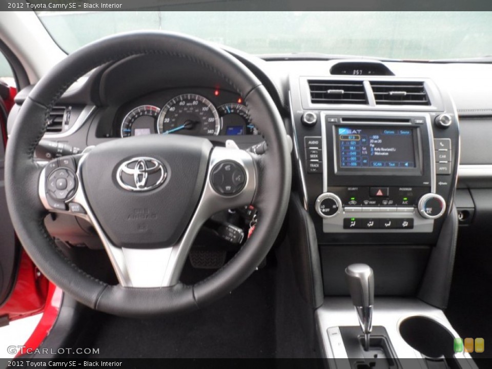Black Interior Dashboard for the 2012 Toyota Camry SE #56272084