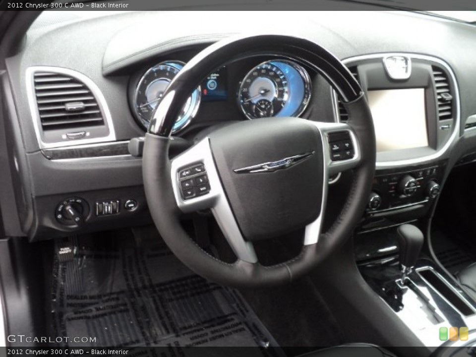 Black Interior Steering Wheel for the 2012 Chrysler 300 C AWD #56272334