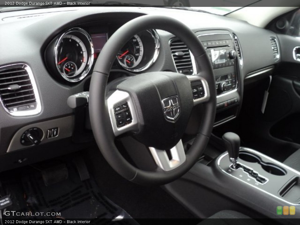 Black Interior Steering Wheel for the 2012 Dodge Durango SXT AWD #56272412