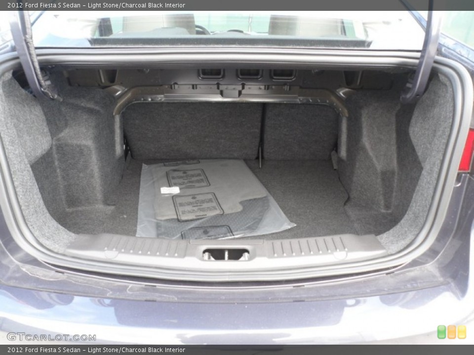 Light Stone/Charcoal Black Interior Trunk for the 2012 Ford Fiesta S Sedan #56272442