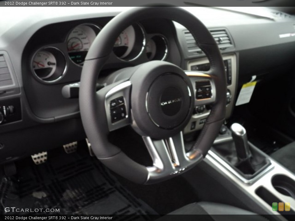Dark Slate Gray Interior Steering Wheel for the 2012 Dodge Challenger SRT8 392 #56272673