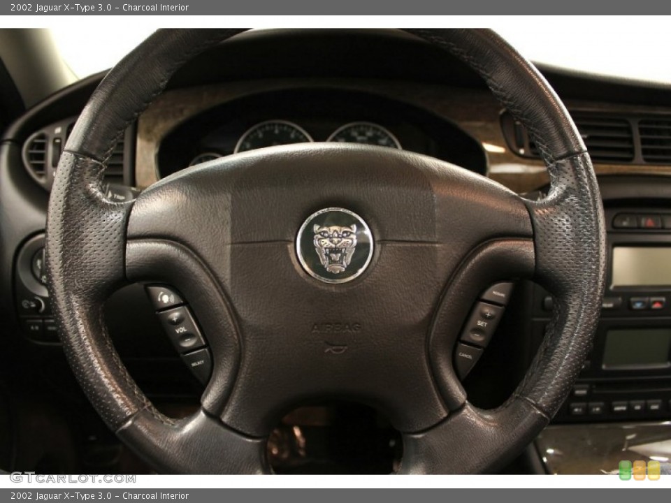 Charcoal Interior Steering Wheel for the 2002 Jaguar X-Type 3.0 #56272997