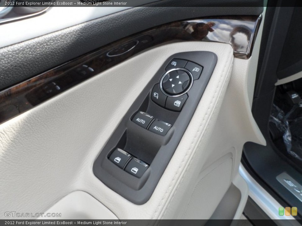 Medium Light Stone Interior Controls for the 2012 Ford Explorer Limited EcoBoost #56273168