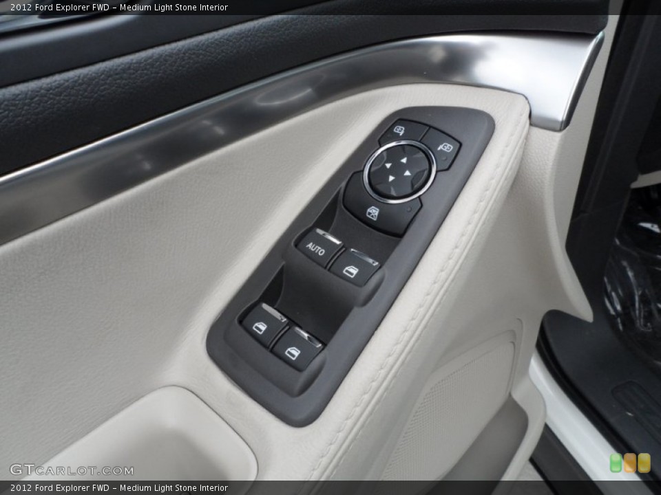 Medium Light Stone Interior Controls for the 2012 Ford Explorer FWD #56273432