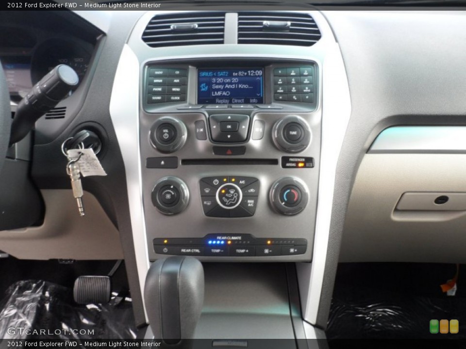 Medium Light Stone Interior Controls for the 2012 Ford Explorer FWD #56273456