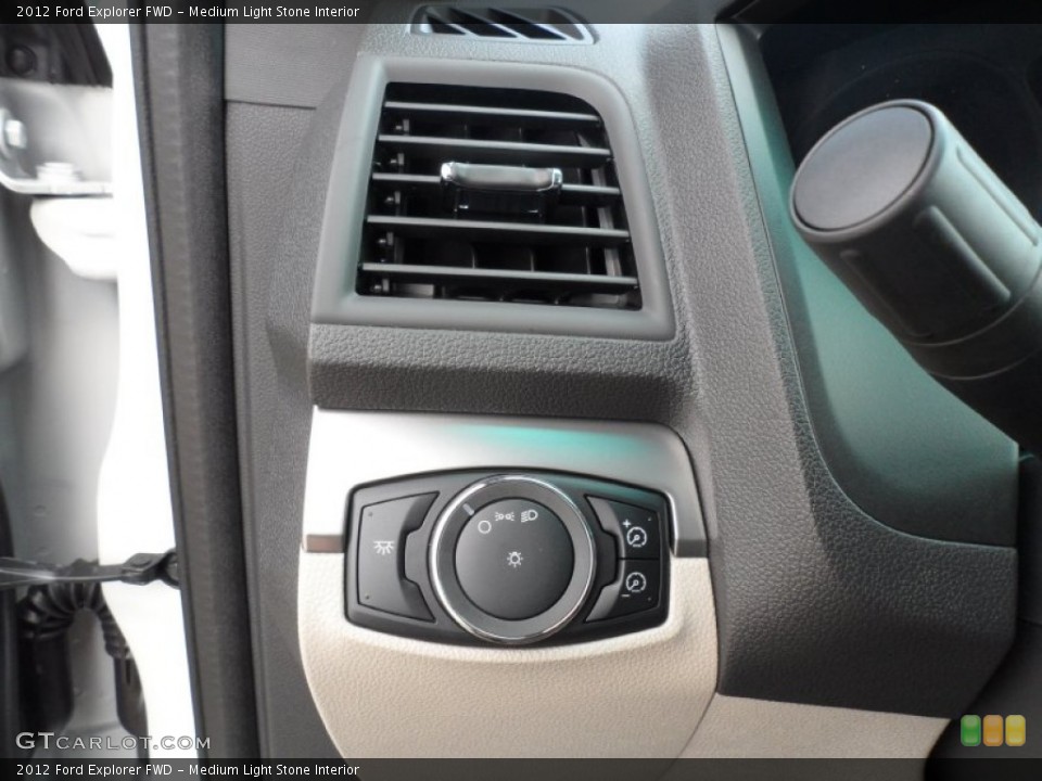 Medium Light Stone Interior Controls for the 2012 Ford Explorer FWD #56273495