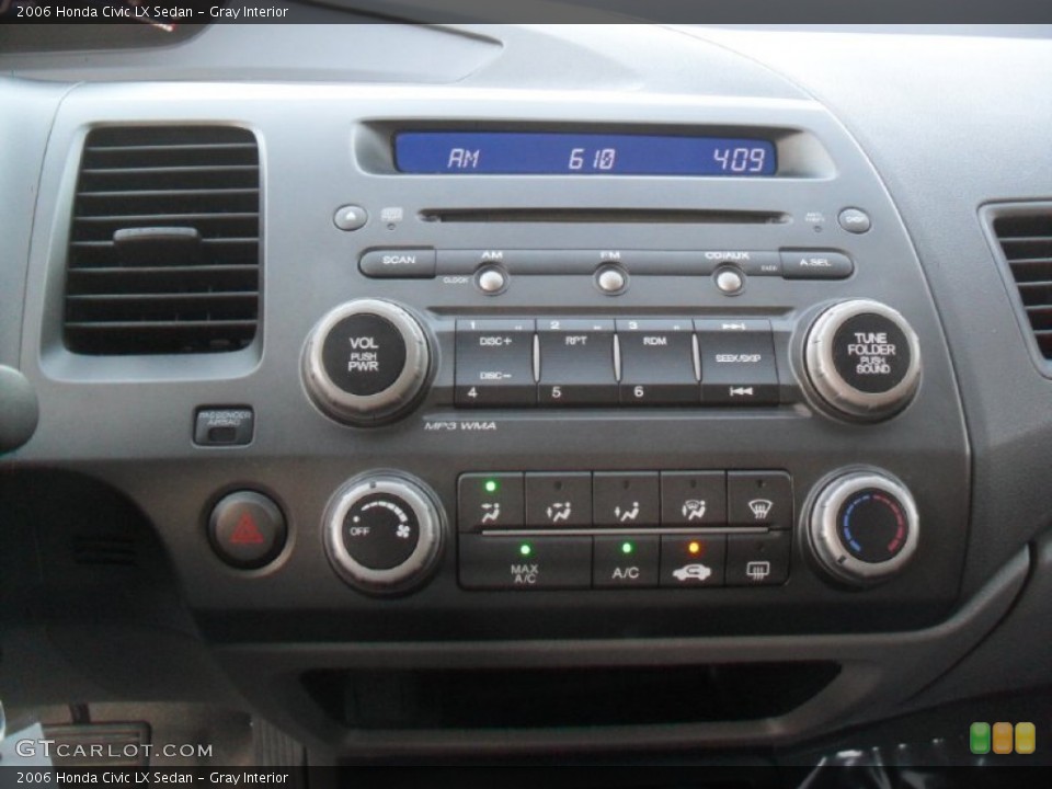 Gray Interior Controls for the 2006 Honda Civic LX Sedan #56273522
