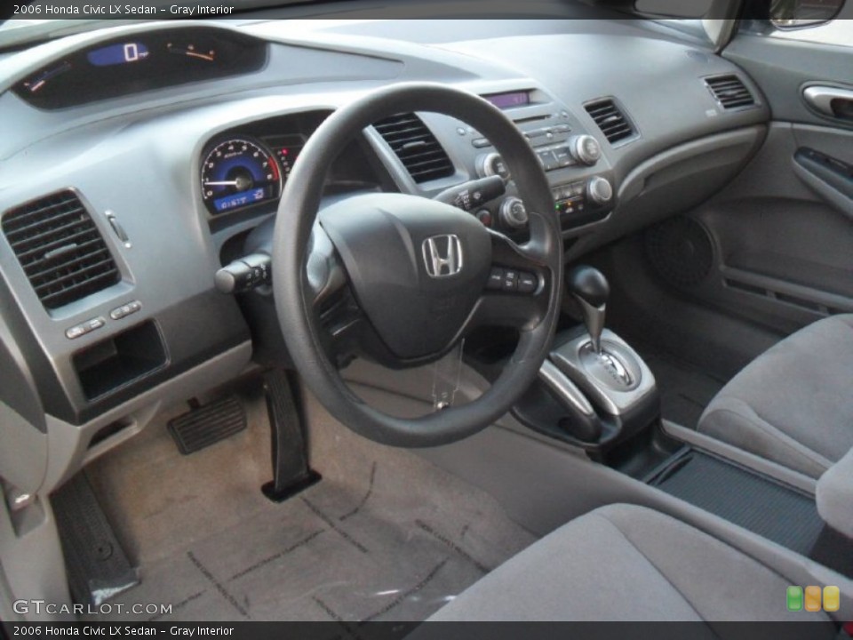 Gray Interior Photo for the 2006 Honda Civic LX Sedan #56273621