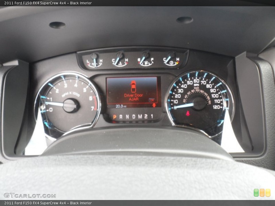 Black Interior Gauges for the 2011 Ford F150 FX4 SuperCrew 4x4 #56273864