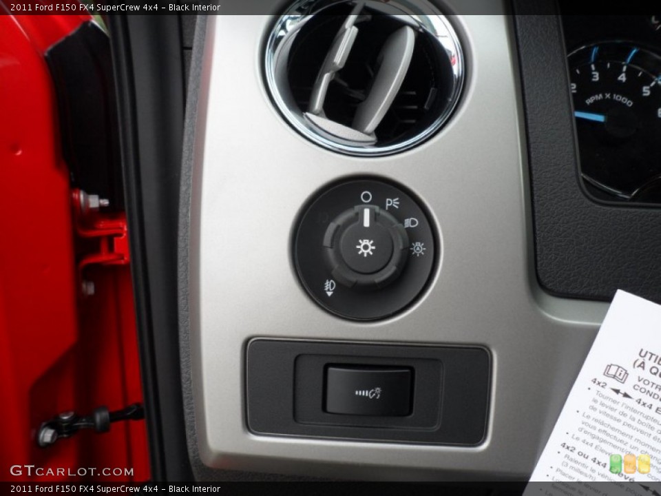 Black Interior Controls for the 2011 Ford F150 FX4 SuperCrew 4x4 #56273867