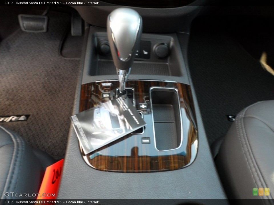 Cocoa Black Interior Transmission for the 2012 Hyundai Santa Fe Limited V6 #56283087