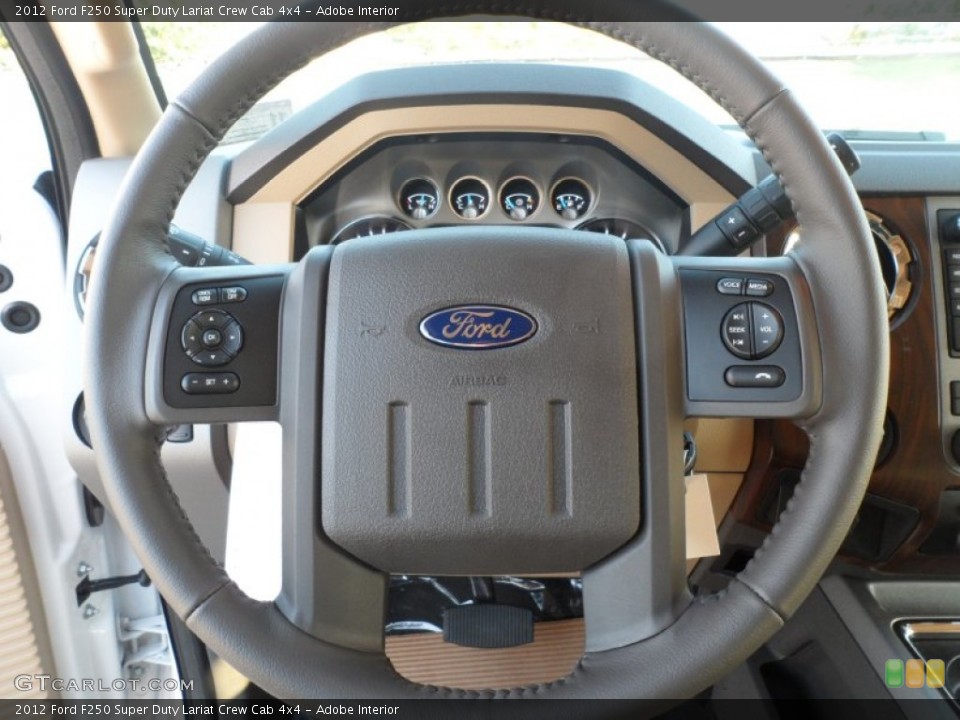 Adobe Interior Steering Wheel for the 2012 Ford F250 Super Duty Lariat Crew Cab 4x4 #56284539