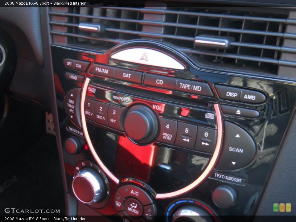 Black/Red Interior Controls for the 2008 Mazda RX-8 Sport #56285940