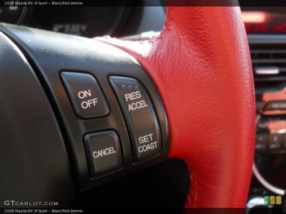 Black/Red 2008 Mazda RX-8 Interiors