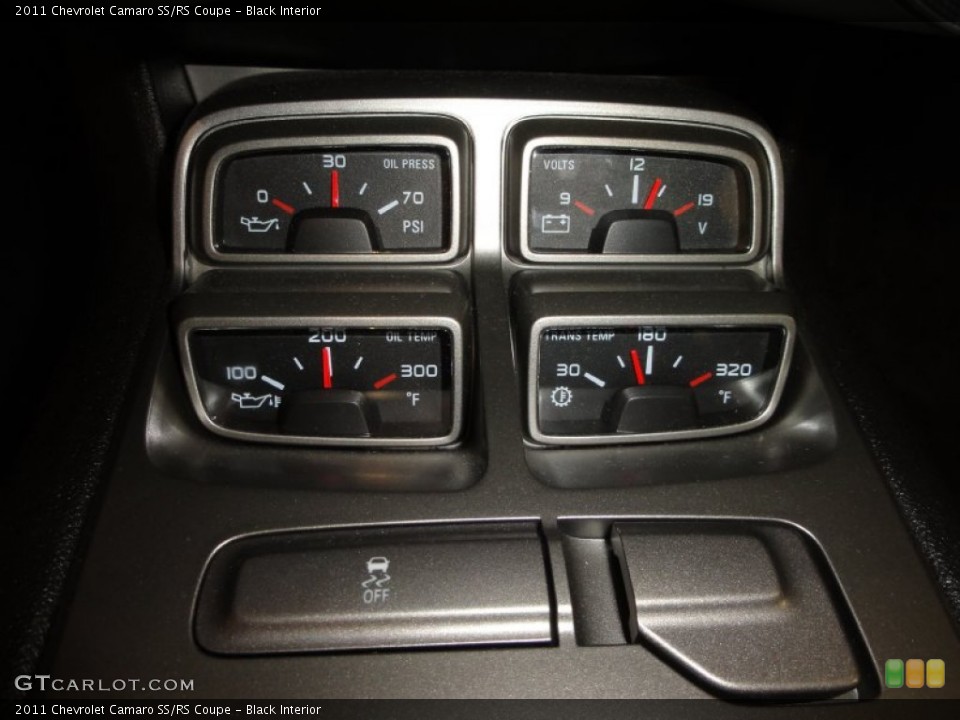 Black Interior Gauges for the 2011 Chevrolet Camaro SS/RS Coupe #56288136