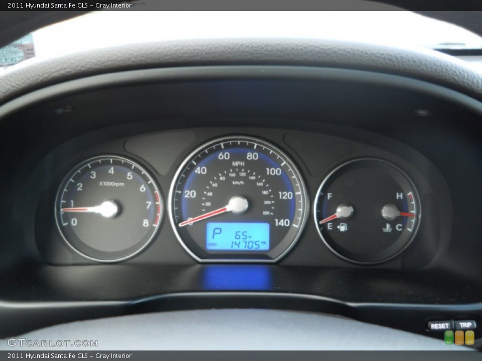 Gray Interior Gauges for the 2011 Hyundai Santa Fe GLS #56289837