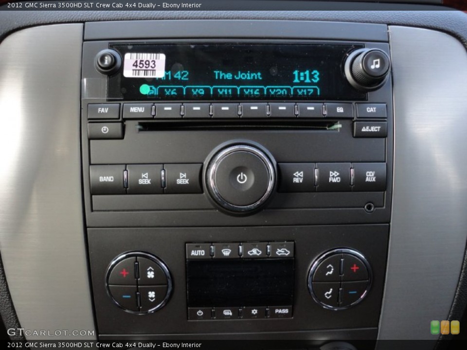 Ebony Interior Audio System for the 2012 GMC Sierra 3500HD SLT Crew Cab 4x4 Dually #56294313