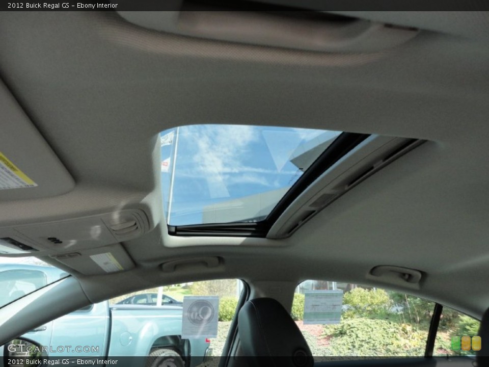 Ebony Interior Sunroof for the 2012 Buick Regal GS #56294418