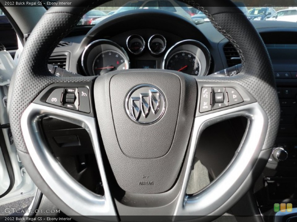 Ebony Interior Steering Wheel for the 2012 Buick Regal GS #56294436
