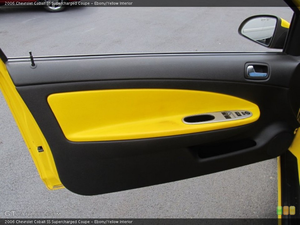 Ebony/Yellow Interior Door Panel for the 2006 Chevrolet Cobalt SS Supercharged Coupe #56294745