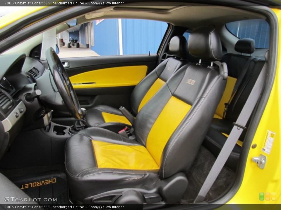 Ebony/Yellow Interior Photo for the 2006 Chevrolet Cobalt SS Supercharged Coupe #56294760