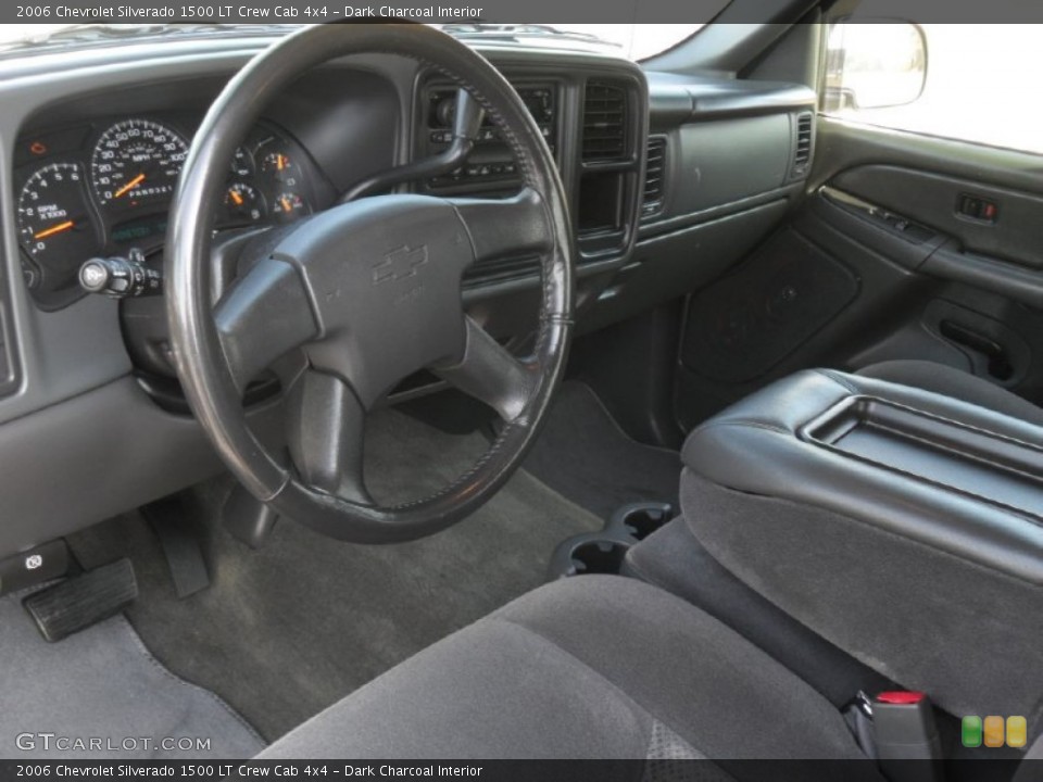 Dark Charcoal Interior Prime Interior for the 2006 Chevrolet Silverado 1500 LT Crew Cab 4x4 #56296255