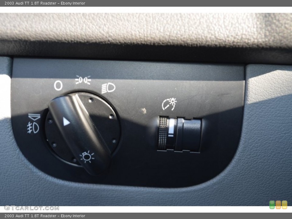 Ebony Interior Controls for the 2003 Audi TT 1.8T Roadster #56296953