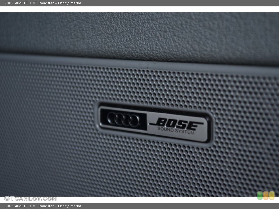 Ebony Interior Audio System for the 2003 Audi TT 1.8T Roadster #56296959
