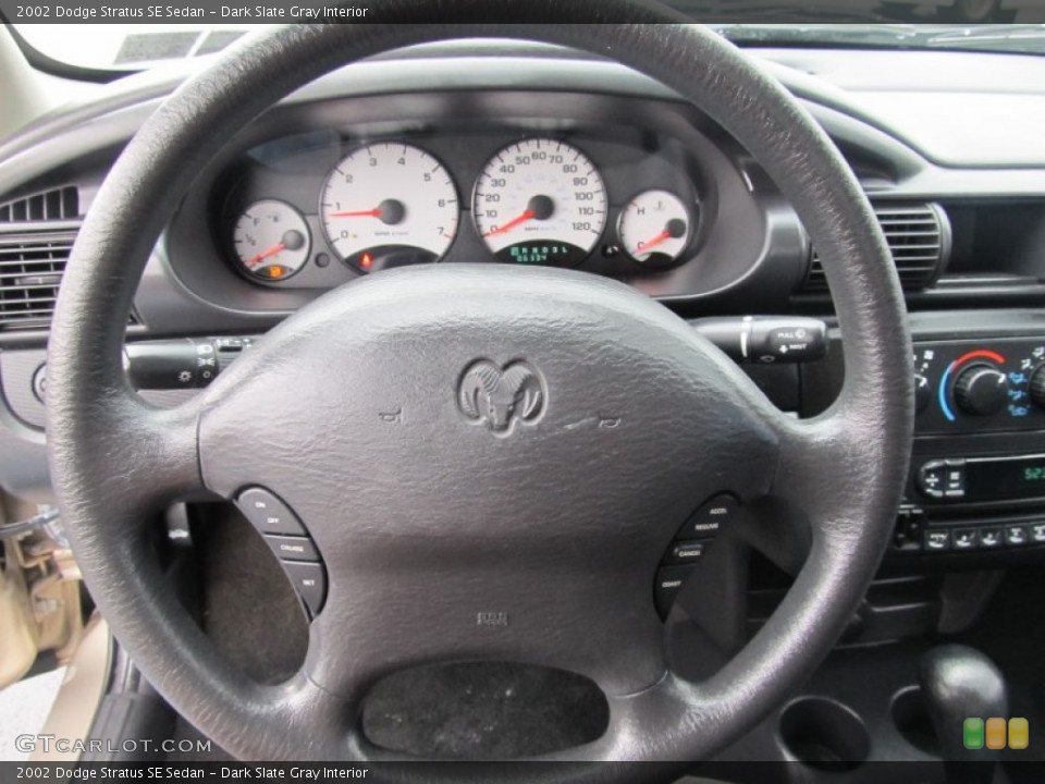 Dark Slate Gray Interior Steering Wheel for the 2002 Dodge Stratus SE Sedan #56297049