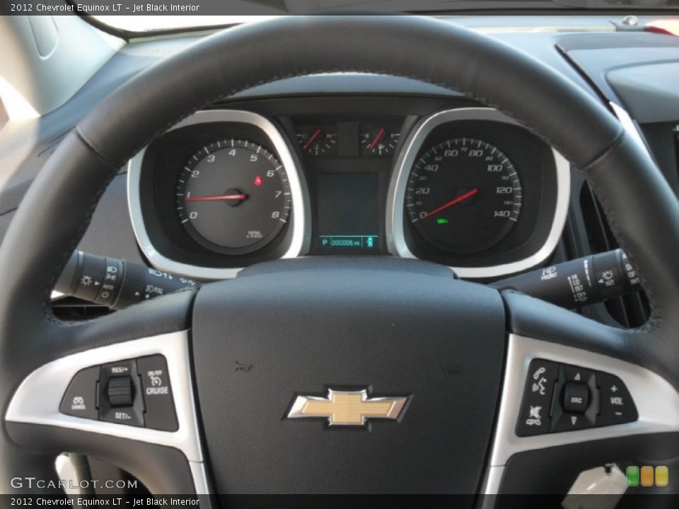Jet Black Interior Steering Wheel for the 2012 Chevrolet Equinox LT #56297894
