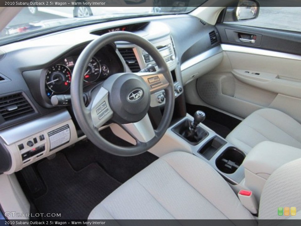 Warm Ivory Interior Photo for the 2010 Subaru Outback 2.5i Wagon #56299341