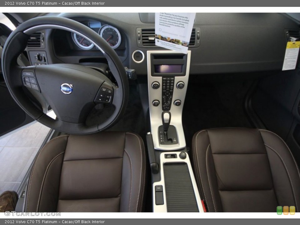 Cacao/Off Black Interior Dashboard for the 2012 Volvo C70 T5 Platinum #56299419