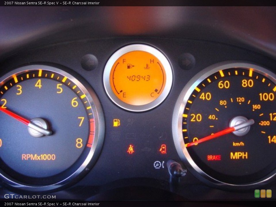 SE-R Charcoal Interior Gauges for the 2007 Nissan Sentra SE-R Spec V #56300175