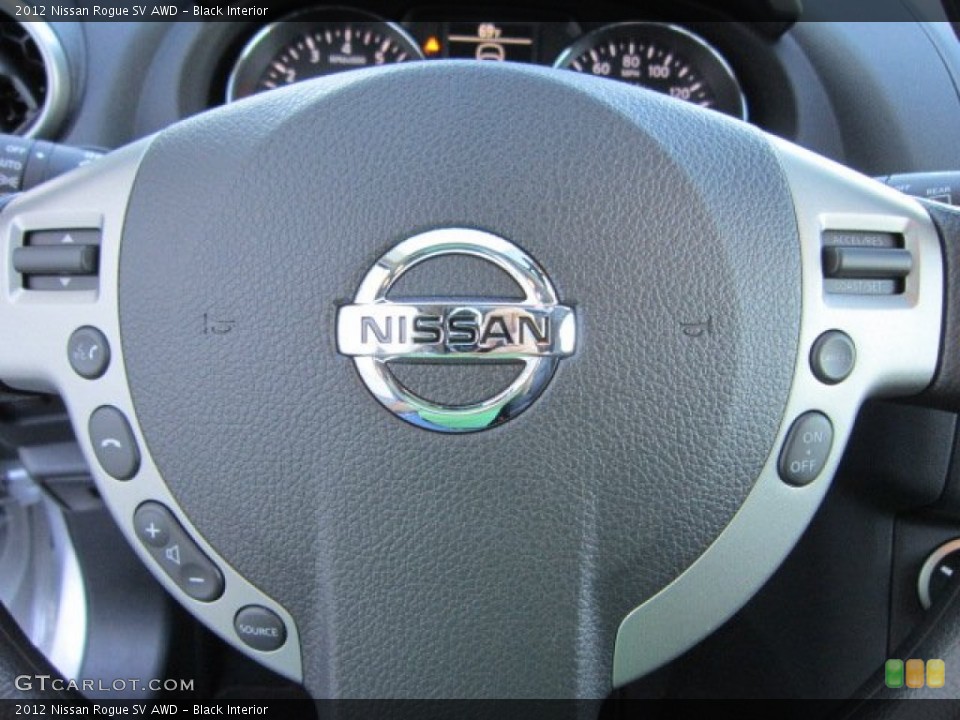 Black Interior Steering Wheel for the 2012 Nissan Rogue SV AWD #56300586