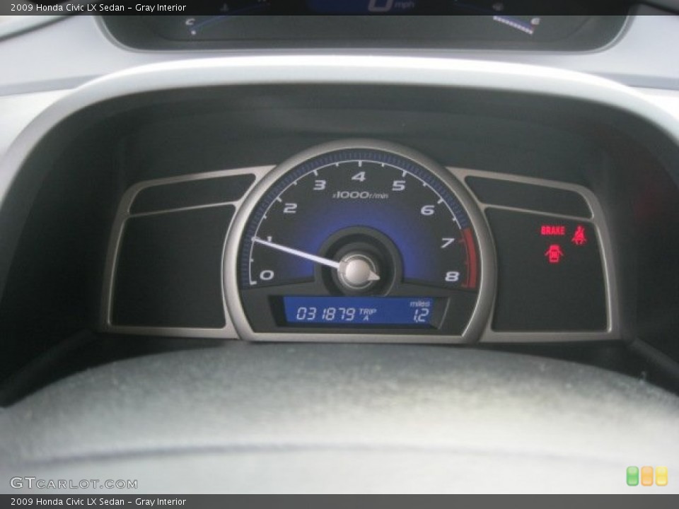 Gray Interior Gauges for the 2009 Honda Civic LX Sedan #56305755