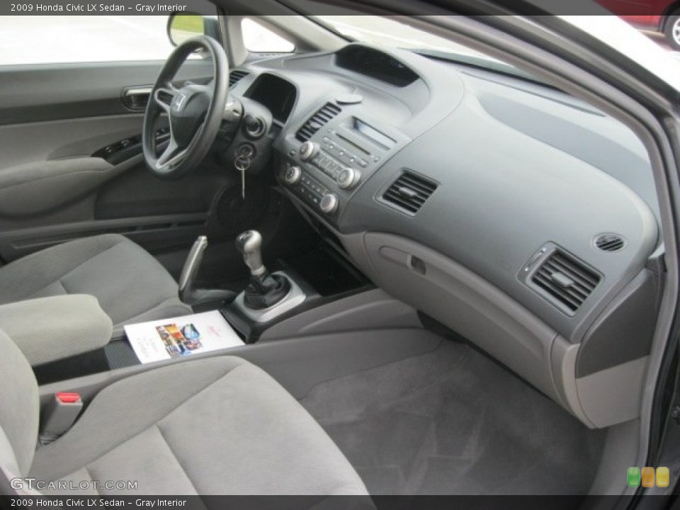 Gray Interior Dashboard for the 2009 Honda Civic LX Sedan #56305848