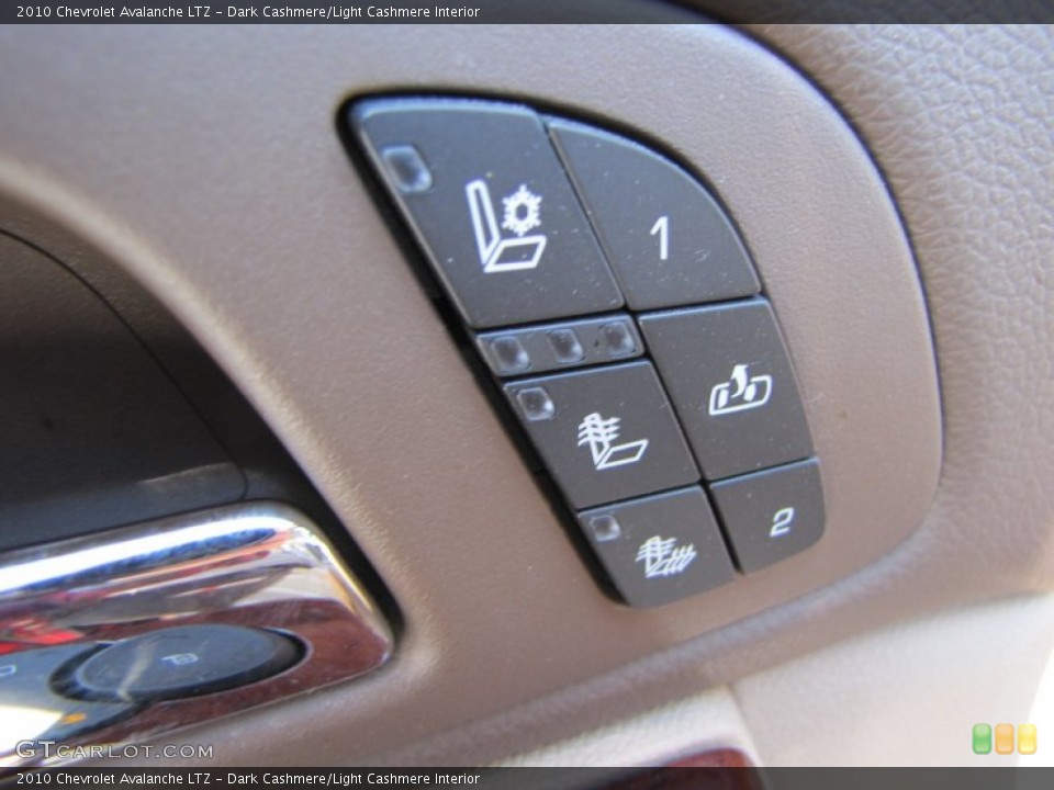Dark Cashmere/Light Cashmere Interior Controls for the 2010 Chevrolet Avalanche LTZ #56307369
