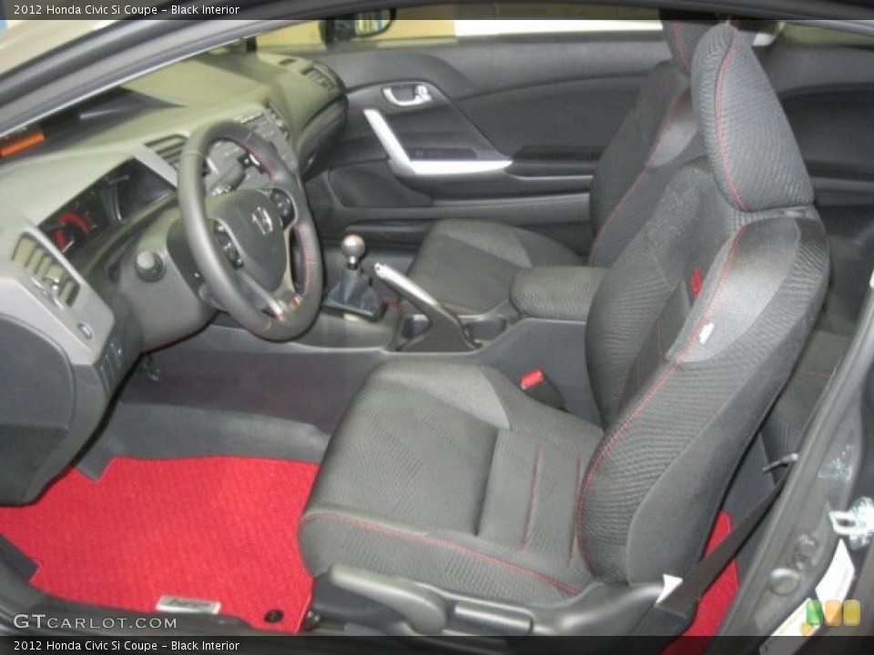 Black Interior Photo for the 2012 Honda Civic Si Coupe #56308485