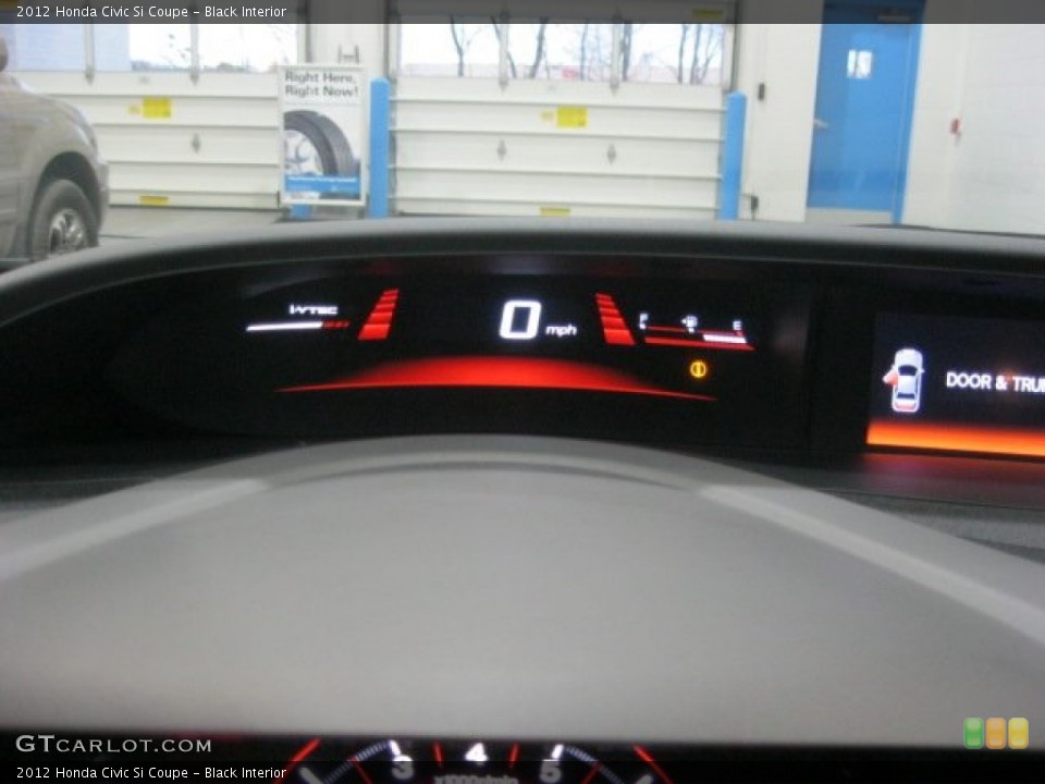 Black Interior Gauges for the 2012 Honda Civic Si Coupe #56308516