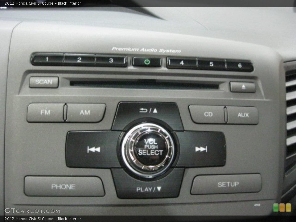 Black Interior Controls for the 2012 Honda Civic Si Coupe #56308563