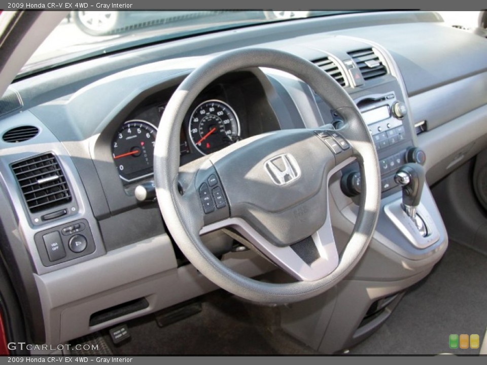 Gray Interior Steering Wheel for the 2009 Honda CR-V EX 4WD #56312955