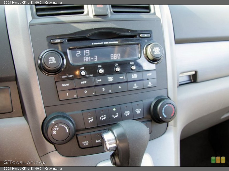 Gray Interior Controls for the 2009 Honda CR-V EX 4WD #56313048