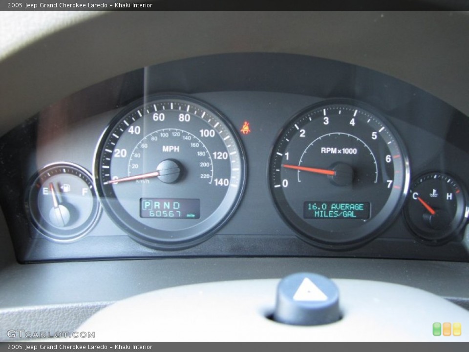 Khaki Interior Gauges for the 2005 Jeep Grand Cherokee Laredo #56317470