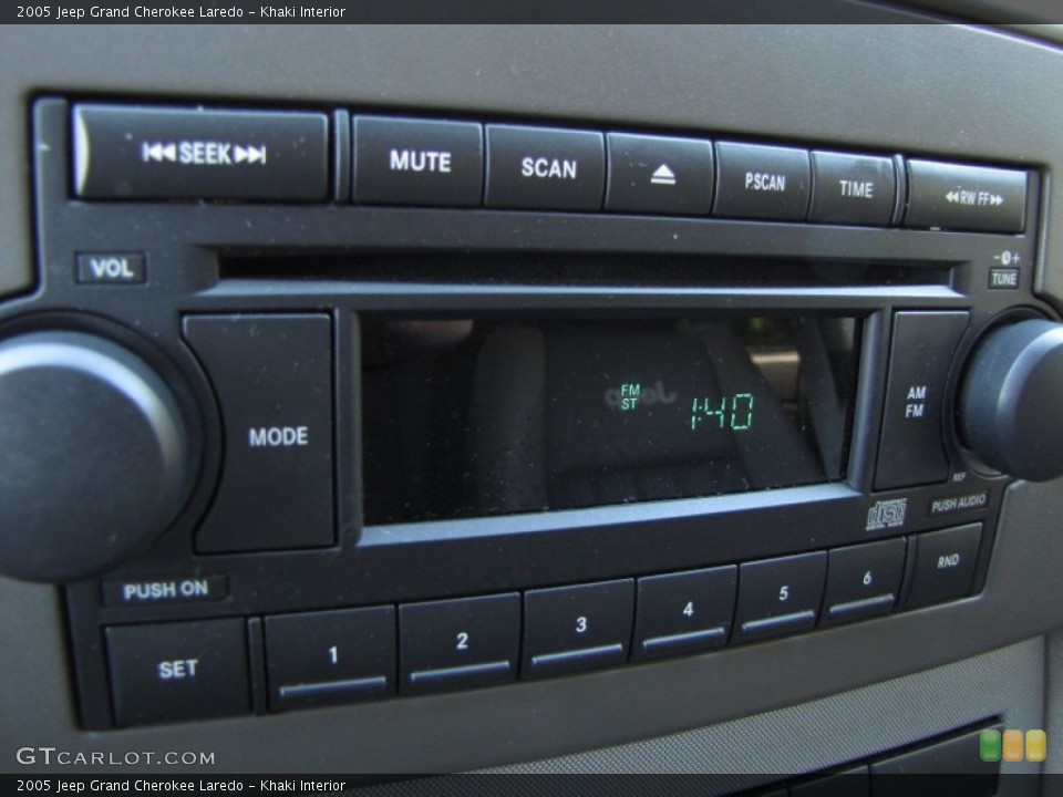 Khaki Interior Audio System for the 2005 Jeep Grand Cherokee Laredo #56317479
