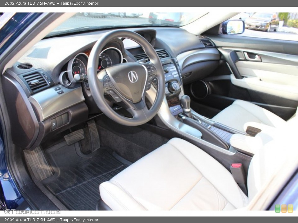 Taupe/Ebony 2009 Acura TL Interiors